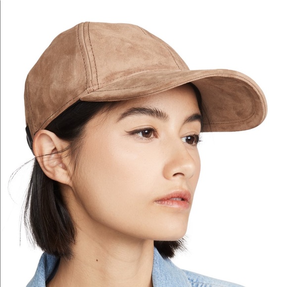 rag and bone suede baseball cap
